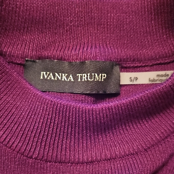 Ivanka Trump Rich Purple Knit Top - Picture 2 of 4